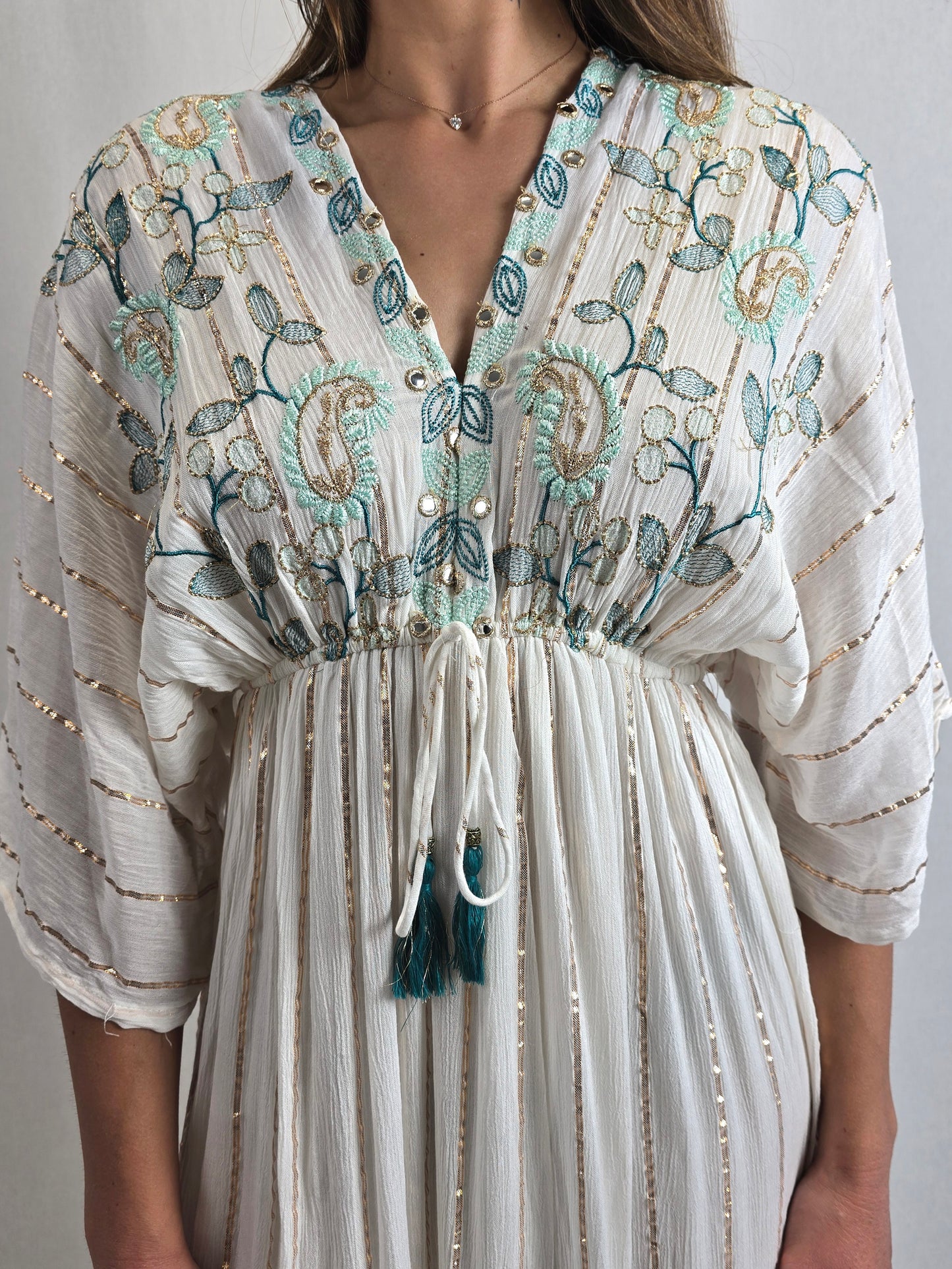 Robe longue bohème brodé SOHANE