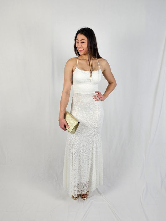 Robe longue en dentelle - NAÏS