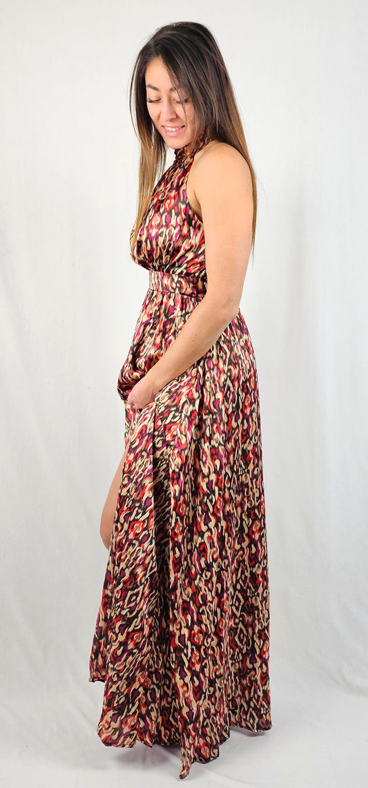 Robe longue satin - EYA