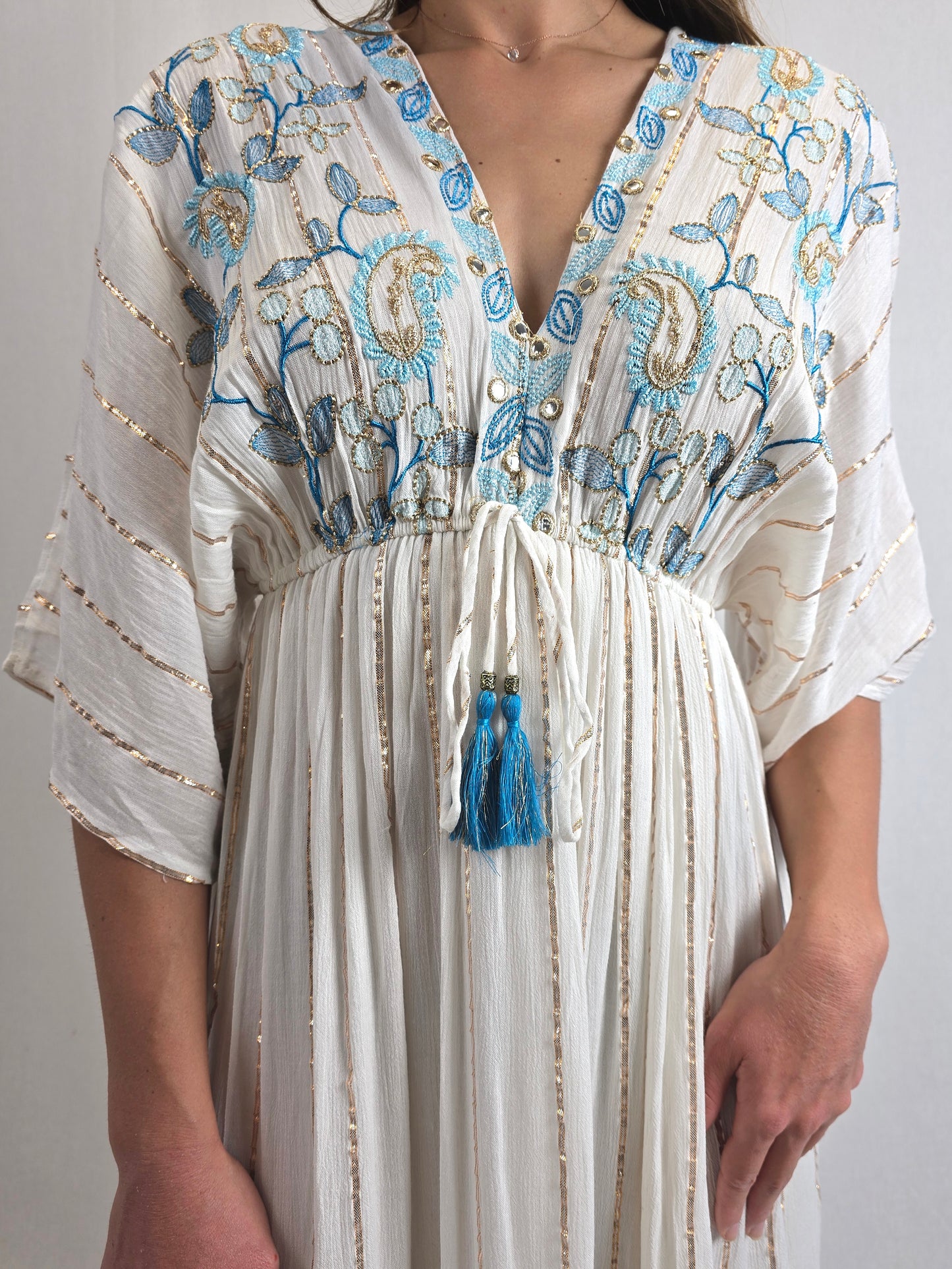 Robe longue bohème brodé SOHANE