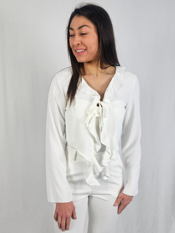 Blouse Romance Blanc - DAÎRA