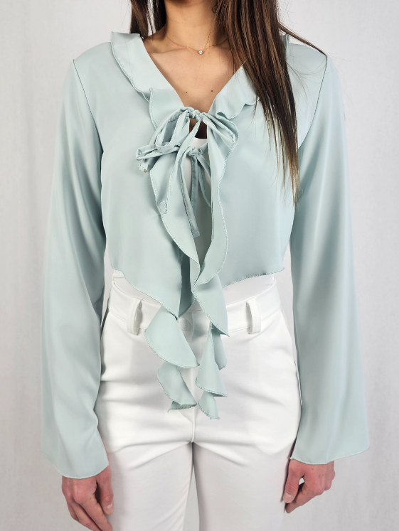 Blouse Romance Verte - DAÎRA