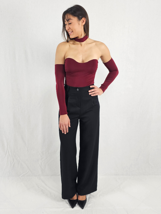 Body bustier bordeaux NOA