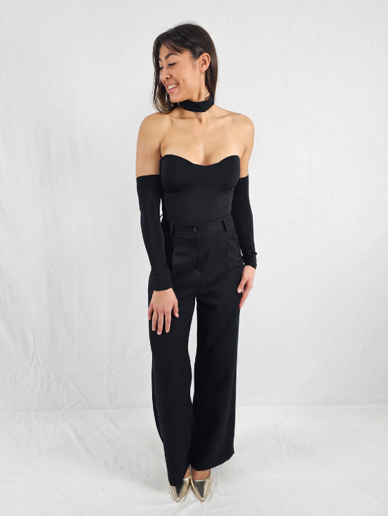 Body bustier noir NOA