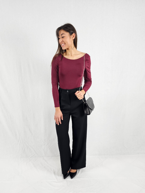 Body dos nu bordeaux NEILA