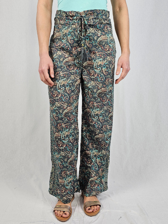 Pantalon Imprimé Bohème Gris - NAÏA