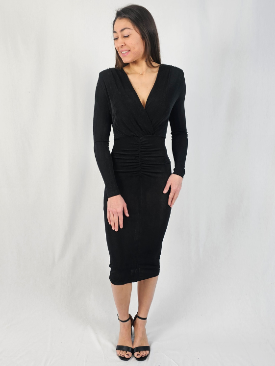 Robe noire élégante LARA