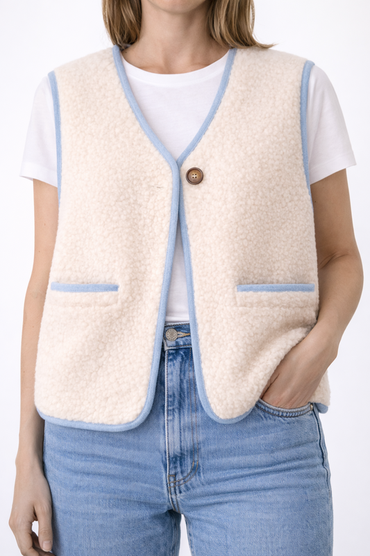 Gilet sans manches effet teddy reversible - TEDDY