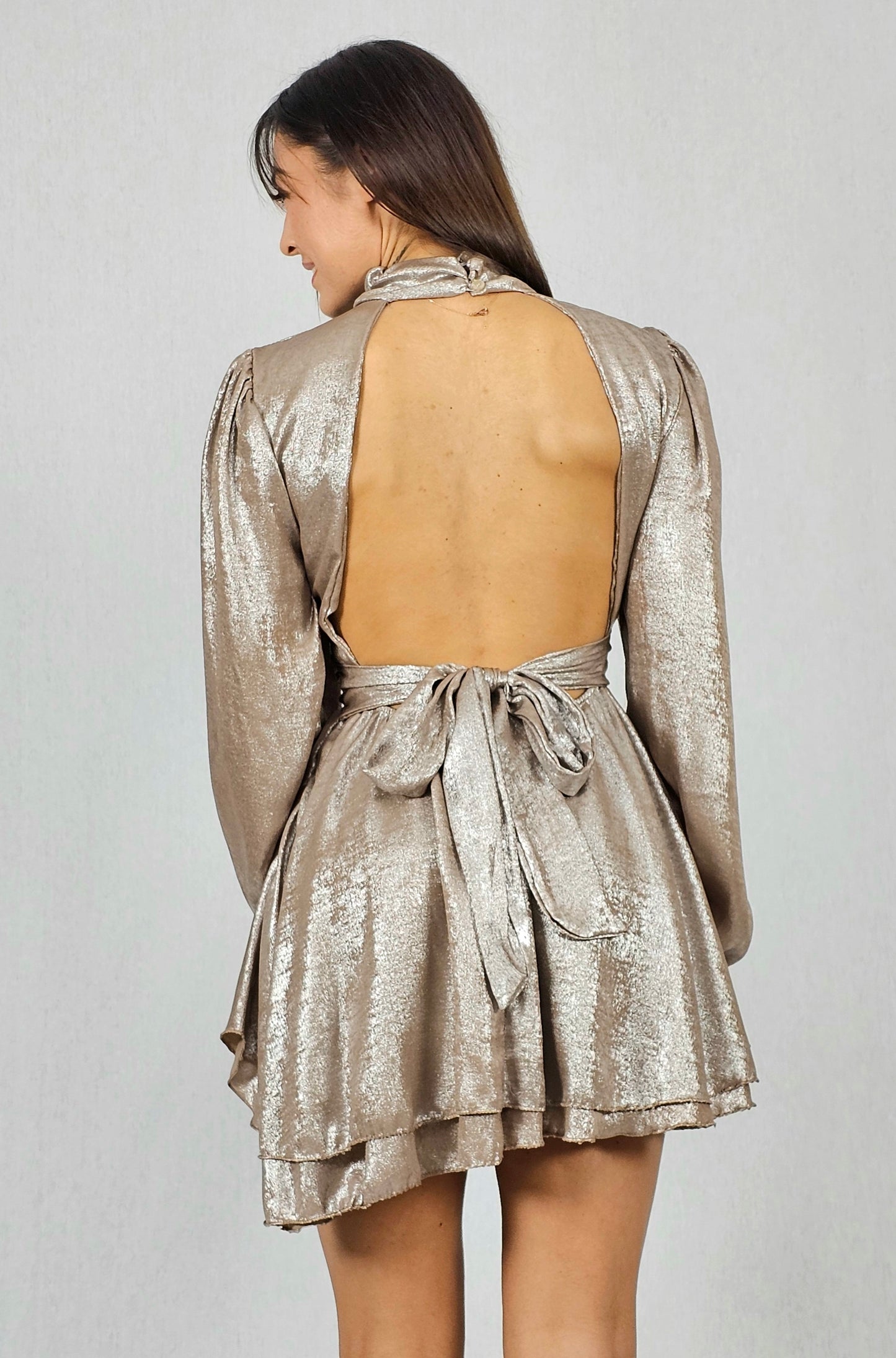 Robe dos nu avec noeud - ANAE