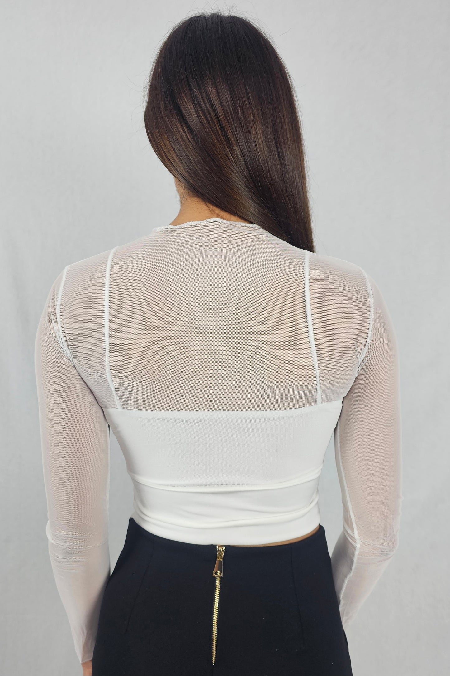 Haut en tulle transparent - LUCIA