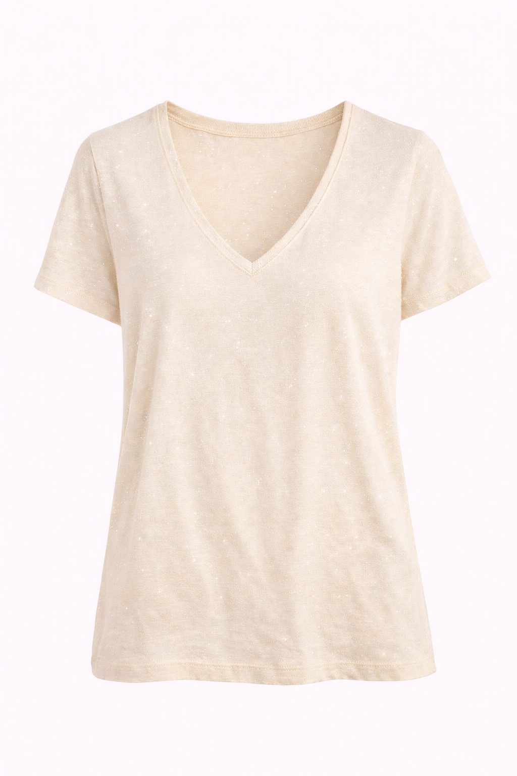 T-shirt col V pailleté - JDY