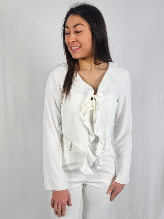 Blouse Romance Blanc - DAÎRA