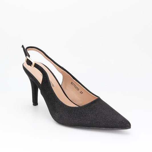 Escarpins slingback noir brillant TAL
