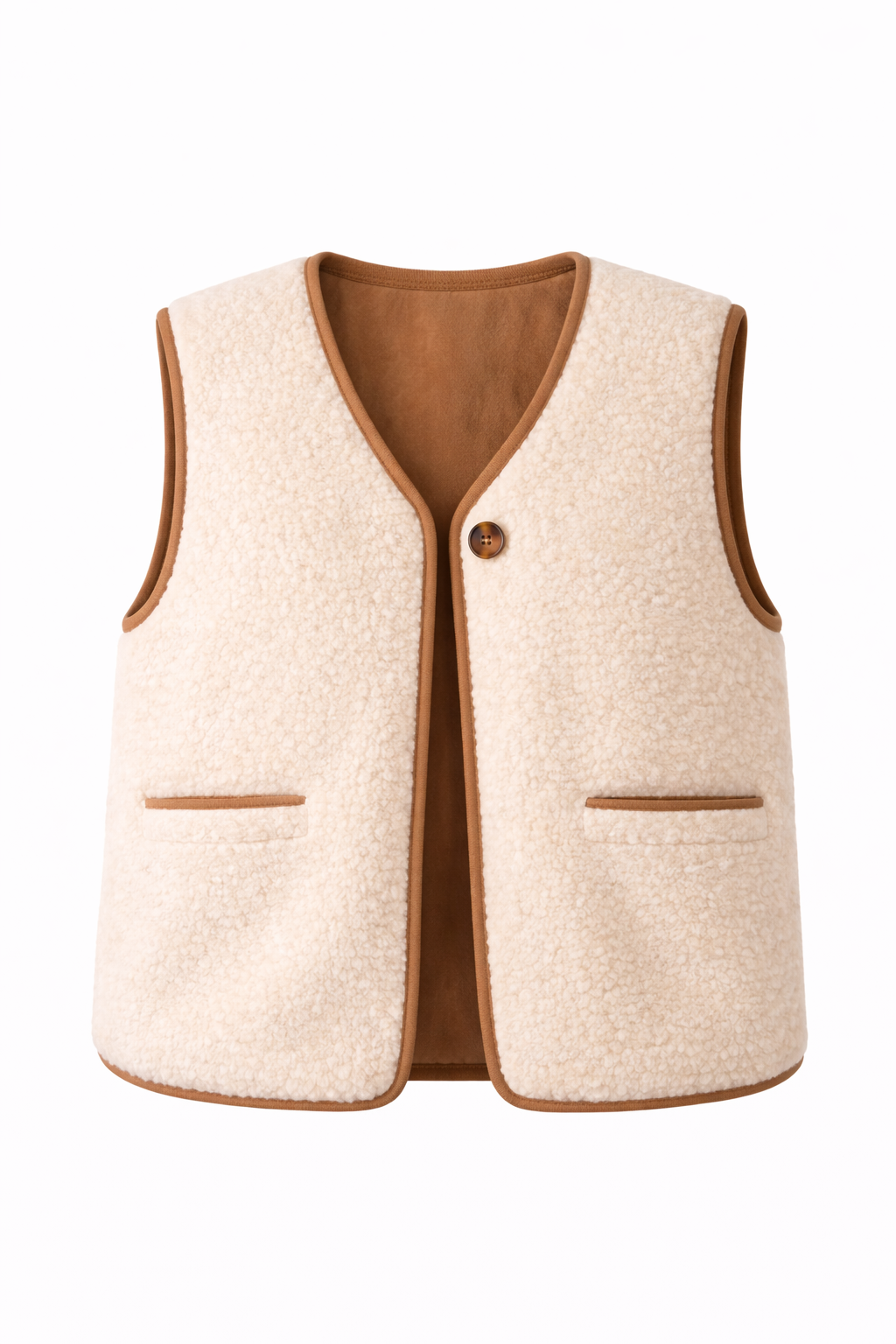Gilet sans manches effet teddy reversible - TEDDY