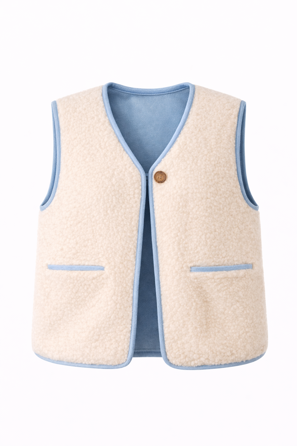 Gilet sans manches effet teddy reversible - TEDDY