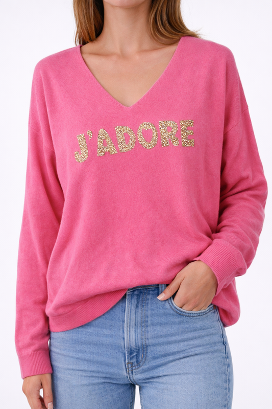 Pull “J’Adore” – ROSE