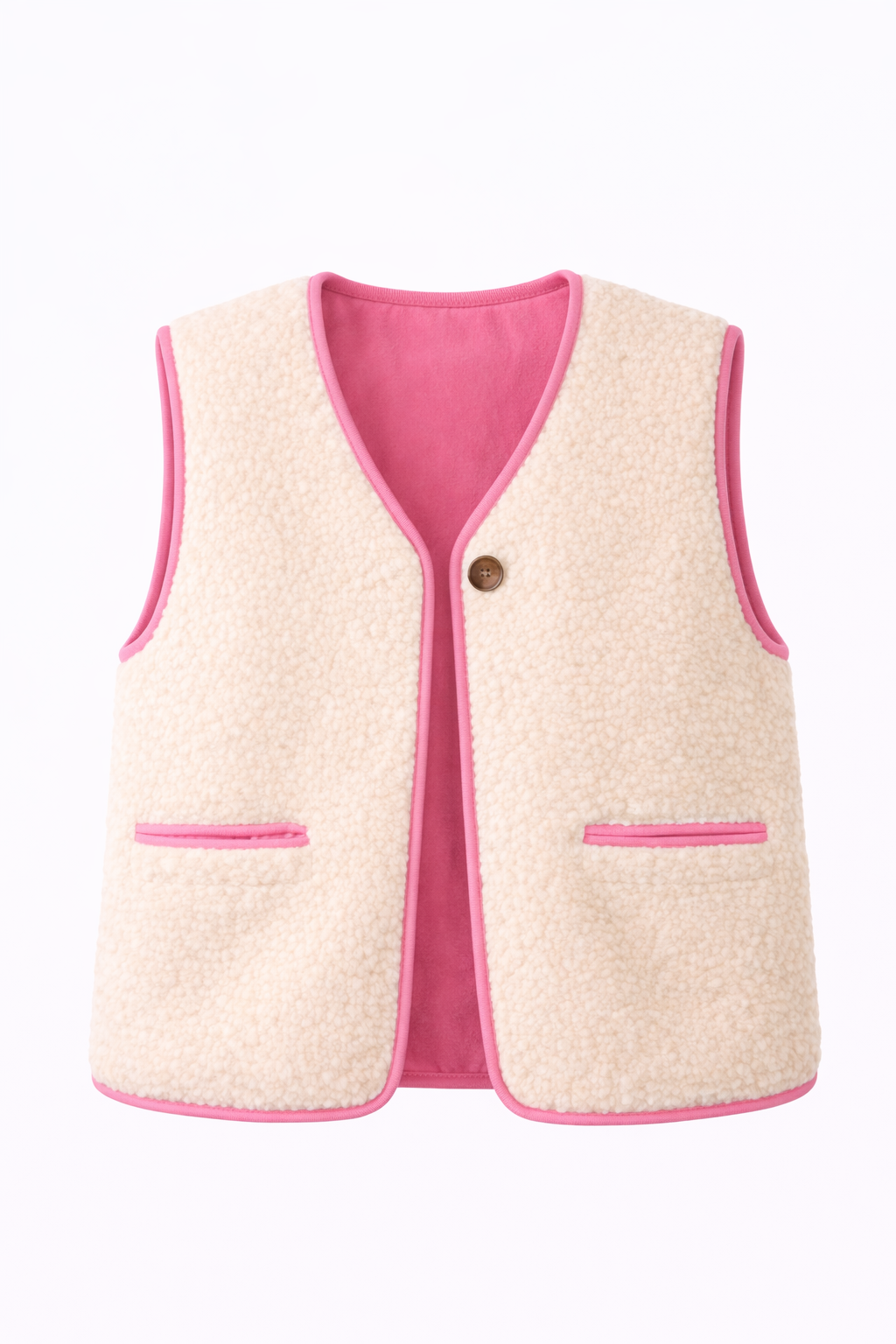 Gilet sans manches effet teddy reversible - TEDDY