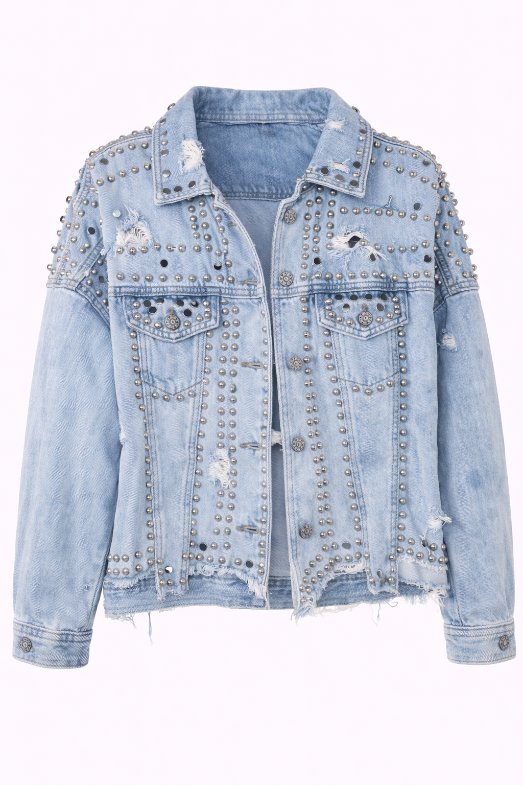 Veste cloutée – Coupe oversize