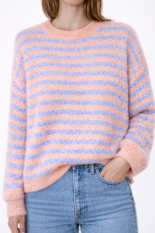 Pull Rayé Duveteux - DEBBY