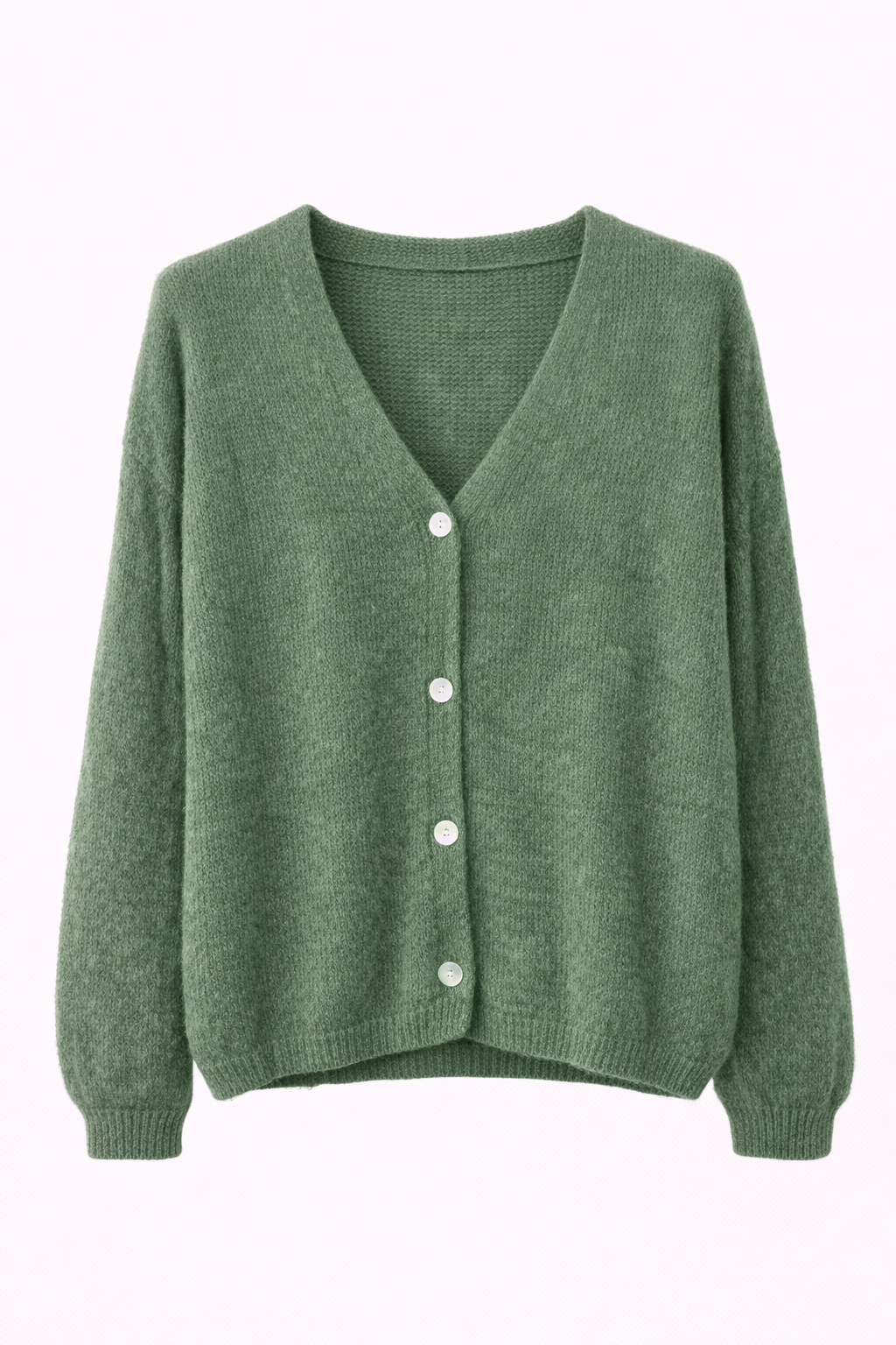 Gilet en maille boutonné col V