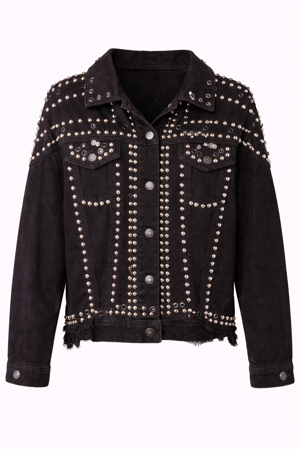 Veste cloutée – Coupe oversize