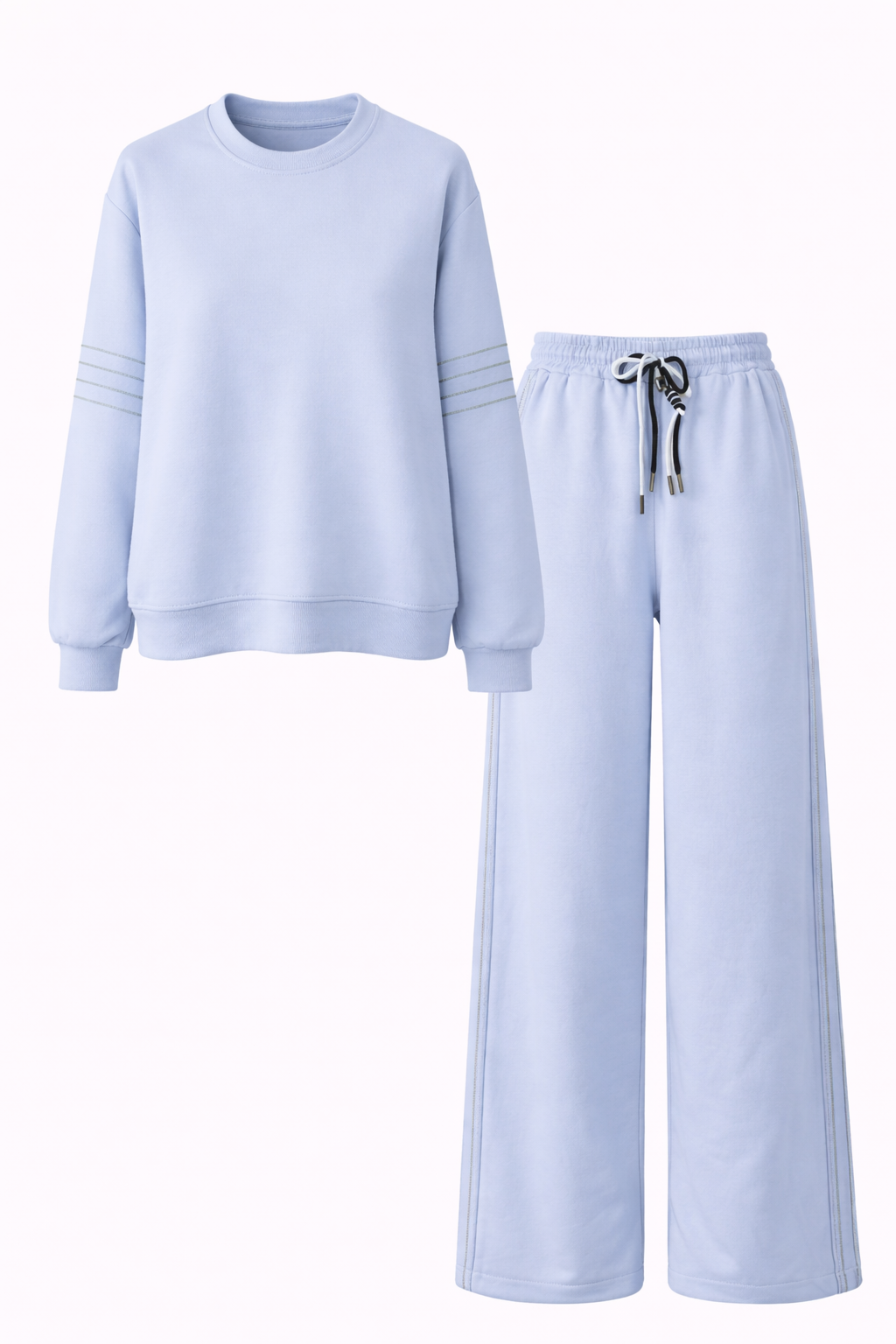 Ensemble sweat & pantalon rose poudré