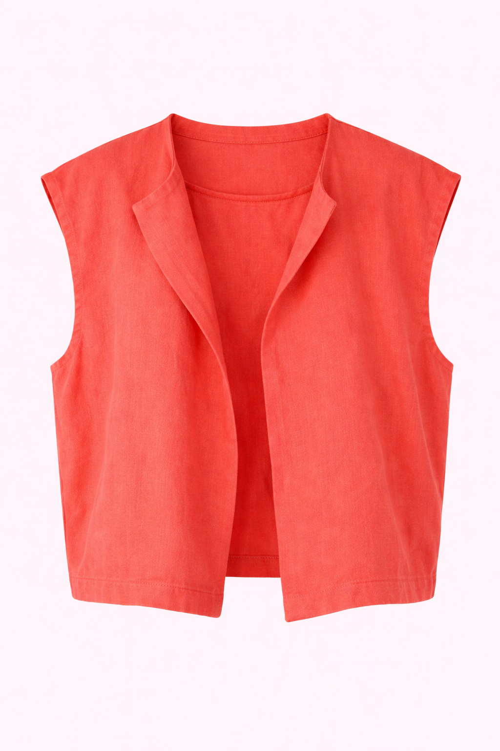 Veste sans manches bleu ciel oversize