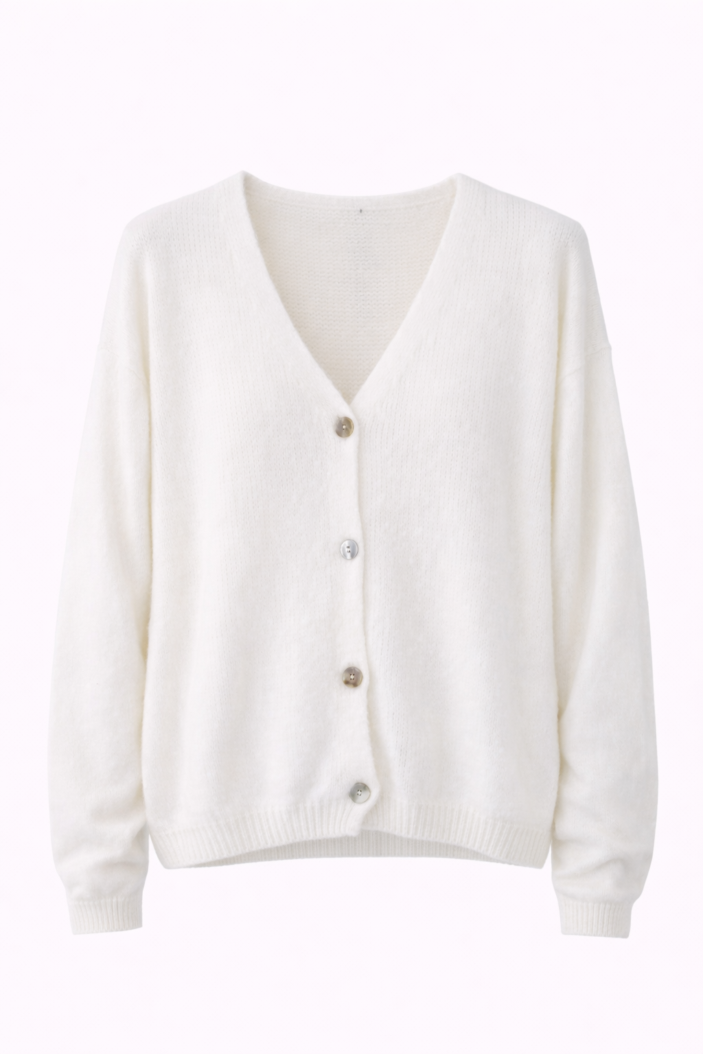 Gilet en maille boutonné col V