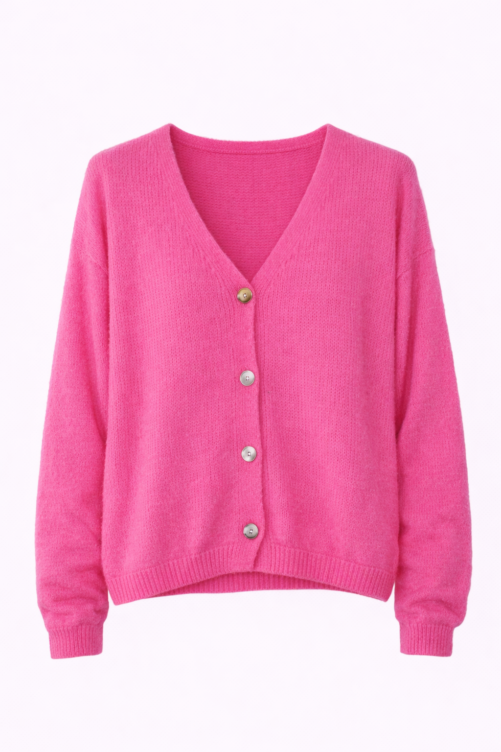 Gilet en maille boutonné col V